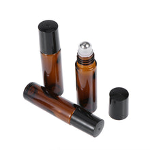 Load image into Gallery viewer, 10ml Glass Amber Roll-On Bottles